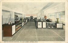 c1915 Newton Packing Company Interior View, Detroit, Michigan Postcard RARE picture