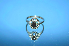 CELLINI Sterling Silver & Onyx Ring Set in a Cage-Like Prong Setting  7 picture