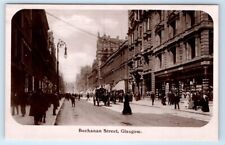 RPPC Buchanan Street GLASGOW SCOTLAND UK Postcard picture
