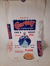 Vintage  courtesy cake & biscuits floor 25 lbs  empty bag (famous dave's ) picture