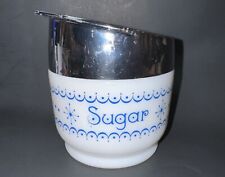 Vintage Gemco Sugar Bowl Dispenser Snowflake Pattern picture