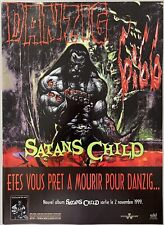 1999 - VINTAGE PAPER PRINT AD - DANZIG 666:SATANS CHILD picture