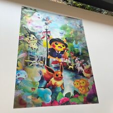 Pokemon 3D Lenticular Poster - Pikachu Lapras Mew Water Party picture