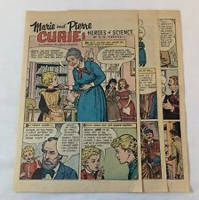 1971 six page cartoon story~ MARIE AND PIERRE CURIE picture