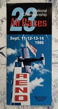 Vintage 1986 23rd Reno National Championship Air Races Program Brochure picture