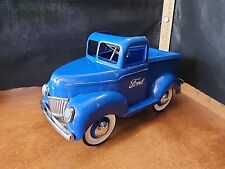 Vintage Blue Ford Metal Diecast Pick-up Truck Large Decor picture