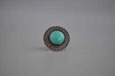 Old Pawn Navajo sterling Silver And Turquoise Ring Size 6 picture
