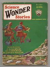 Science Wonder Stories Pulp Dec 1929 Vol. 1 #7 GD 2.0 picture