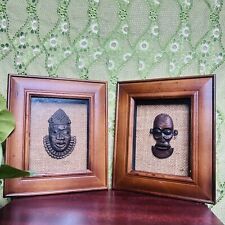 African Mask Framed Wall Home Decor (Two Pictures) picture