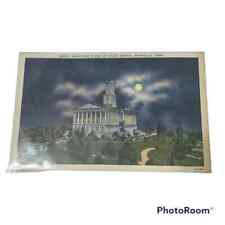 Postcard Night Time Scene of State Capitol Nashville Tennessee Vintage A2 picture