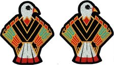 NATIVE AMERICAN INDIAN EAGLE EMBROIDERED PATCH |2PC -IRON ON OR SEW 4