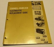 Vintage Cornell Dubilier Electrolytic Replacement Guide 1968 picture