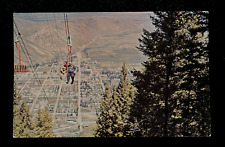 Postcard Jackson Wyoming View From Snow King Mountain Ski Lift A8 picture