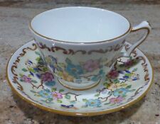 VINTAGE - CROWN STAFFORDSHIRE - CUP & SAUCER - ENGLAND BONE CHINA picture