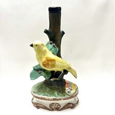 Shield Crown Laurel - Vintage Bird On Branch - Ceramic Decanter Bottle picture