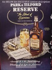 RARE Esquire Advertisement AD 1941 PARK and TILFORD reserve Whiskey Blend WWII  picture