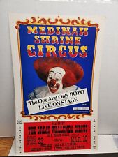 1994 Medinah Shrine Circus featuring Bozo the Clown Poster-Great Wallenda Circus picture