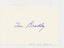 Autographed Mayor Tom Bradley Card with Photo  picture