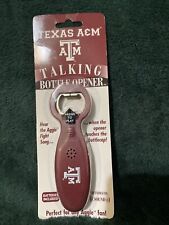 TEXAS A & M TALKING BOTTLE OPENER 2003 STILL SEALED IN PLASTIC picture