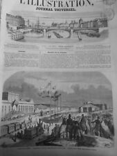 1857 I Train France Inauguration Railway Toulouse 1 Journal Old picture