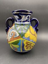 Talavera Pottery  Vase Signed Q Mexico Beautiful Mexican picture