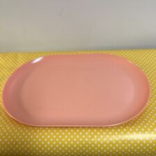 Vintage Harmony House Talk of the Town Melmac Pink Serving Platter 12x8 RetroMCM picture