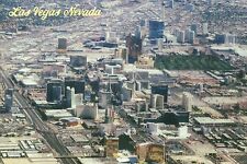 Aerial View of Las Vegas Nevada, Hotel Casinos on Strip, LV Boulevard - Postcard picture