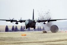US Air Force USAF C-130E Hercules aircraft (LAPES) drop 12X18 Photograph picture