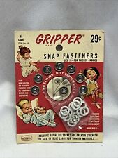 Vintage Gripper Snap Fasteners Cute Baby Graphics Copyright Date 1950  picture