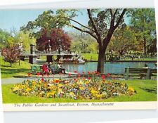 Postcard The Public Gardens and Swanboat, Boston, Massachusetts picture