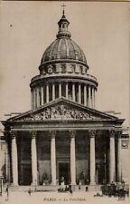 Vintage Postcard Paris-Le Pantheon c1900's Sepia Color Unposted picture
