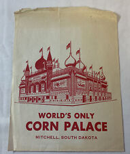 vintage tourist's paper bag ~ Mitchell, South Dakota WORLD'S ONLY CORN PALACE picture