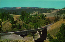 Yellowstone River Bridge - Near Tower Junction Postcard Unposted picture