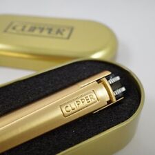 NEW CLIPPER Metal Lighter Matte Gold finish - Gift Box stoner 420 rare refill picture