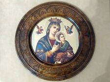 Wonderful icon of the Mother of God with little Jesus of the year 2000 handmade picture
