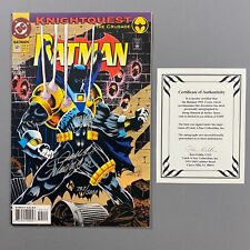 BATMAN 501 SIGNED KELLY JONES & DOUG MOENCH COA (1993, DC COMICS) picture