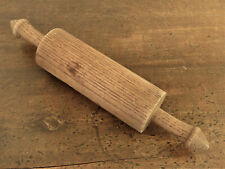 Rare ANTIQUE WOODEN Hand Carved 1 Piece ROLLING PIN Handle UNIQUE Handles 13