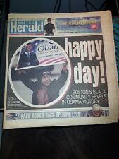 Nov. 6, 2008 Boston Herald Newspaper - Obama -----