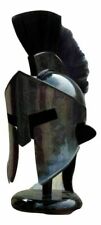 Spartan Helmet Warrior Costume Medieval Replica 300 King Leonidas With Stand  picture