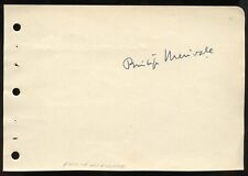 Philip Merivale d1946 signed autograph 4x6 Album Page Stage Actor The Stranger picture