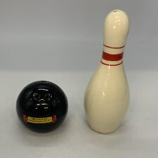 Vintage Bowling Ball & Pin Salt & Pepper Washington, DC 50's Souvenir Ceramic picture