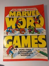 Vintage Stan Lee Marvel Word Games Book, No Writing, Good Condition,  1979 picture