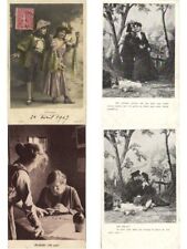 GLAMOUR LADIES FEMALE & FEMALE 63 Vintage Postcards (L6047) picture