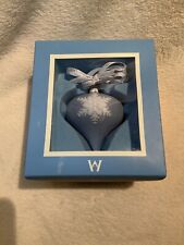 Authentic Wedgwood Jasperware Blue And White Heirloom Ornament In Original Box picture