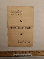 Vintage June 1899 39th Commencement of the Buffalo NY High Schools Program picture