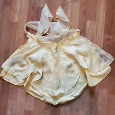 Vintage Handcrafted Half Apron Yellow Butterfly 18