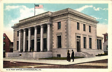 U.S. Post Office in Chambersburg Pennsylvania Vintage Unused Postcard picture