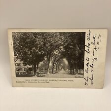 Vintage Postcard Main Street Looking North Foxboro Massachusetts  picture