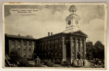 Jefferson County Court House, Brookville PA Pennsylvania Vintage Postcard picture