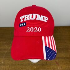 Donald Trump Hat Red MAGA Strapback Baseball Cap 2020 USA Flag Election Patriot picture
